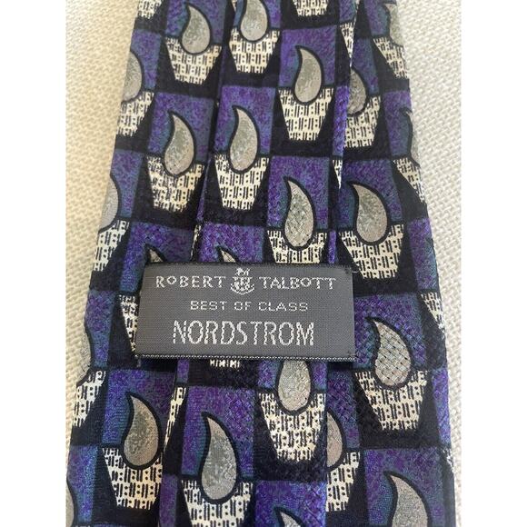 Robert‎ Talbott For Nordstrom All Silk Mens Pattern Neck Tie - Picture 1 of 4